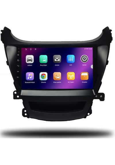 Caros Hyundai Elantra 2014 Uyumlu Android Multimedya 4gb Ram 32gb Hafıza 9"