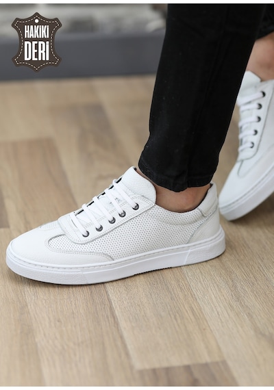Hakiki Deri Sneaker Günlük Rahat Erkek Ayakkabı Lauker01 001