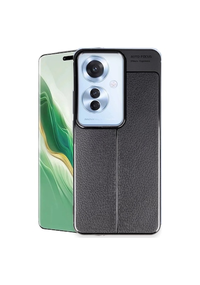 Oppo Reno 11f Uyumlu Kılıf Auto Focus Kapak - Siyah