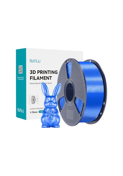 Sunlu Mavi Silk Pla+ Filament - 1.75mm - 1 Kg