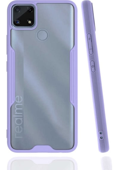Realme C15 Kılıf Platin Kamera Korumalı Silikon Kılıf