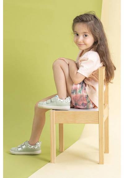 Smart Walker  Canvas Play Eco Su Yeşili Barefoot Çocuk Ayakkabı