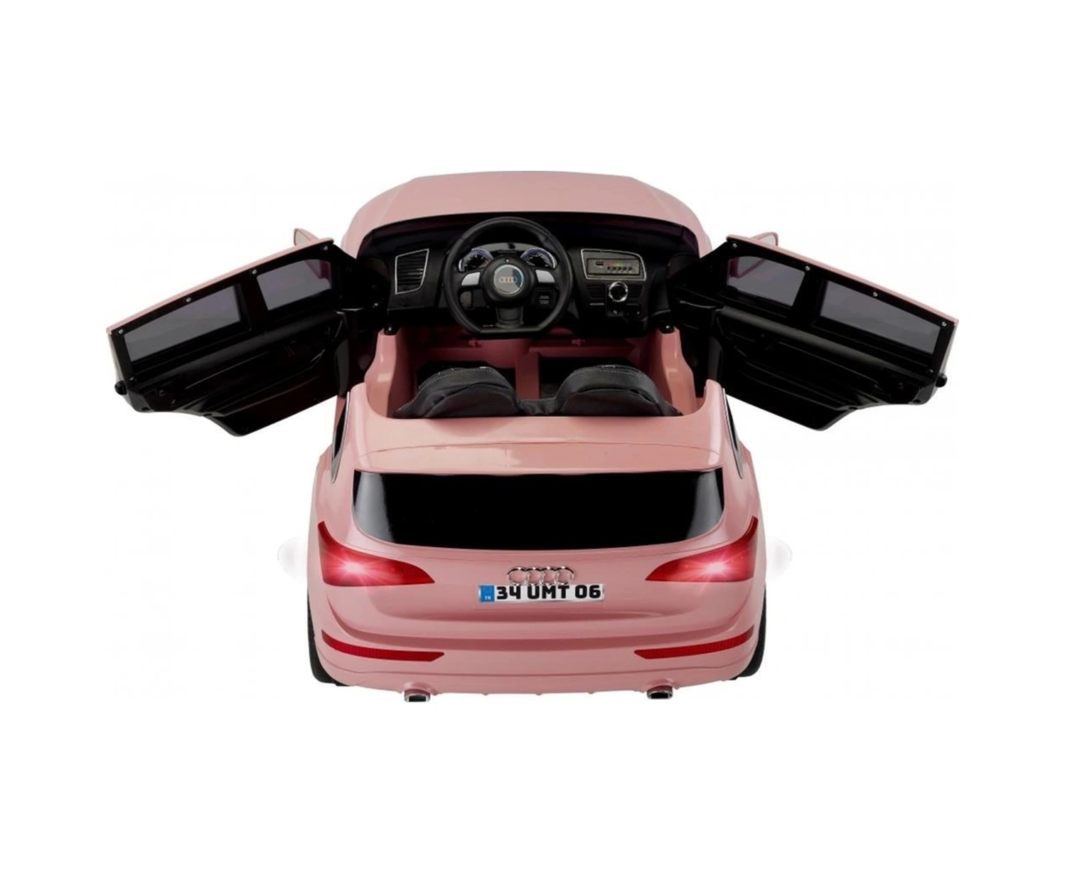 437 Q-suv Akülü Jeep 12v Uzaktan Kumandalı Akülü Araba Audio Q Suv Pembe