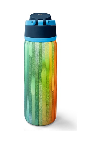 Coral High Lacivert Renkli Pipetli Ve Direkt İçim Çelik Termos 800 Ml 38550 Çok Renkli
