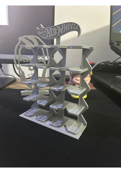Hot Wheels Uyumlu 10 Araçlık Stand 1/64 Gri R3d-001-blş