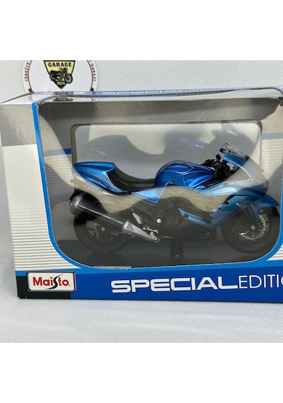 Kawasaki Ninja Zx-14r 1:18 Diecast Metal Model Motosiklet Maisto Mavi