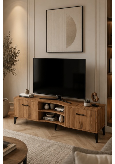 Reyo Falez Vera Tv Sehpası 160x35x50 Cm Çok Amaçlı Televizyon Ünitesi Raflı Dolaplı Salon Oturma Odası 5055 Atlantik Açık Kahverengi Reyo Falez Vera Tv Sehpası 160x35x50 Cm Çok Amaçlı Televizyon Ünitesi Raflı Dolaplı Salon Oturma Odası 5055 Atlantik Açık Kahverengi
