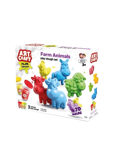 03993 Art Craft Çiftlik Hayvanları Hamur Set 168 Gr -fentoys Çok Renkli