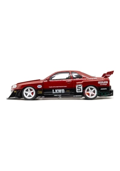 Hobbiez World Nissan Skyline Gt-r R34 Liberty Walk Kırmızı- 1901-411a 1:24 Model Araba
