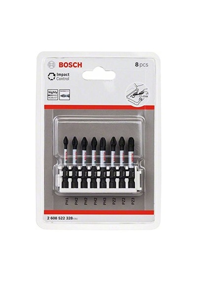8 Parçalı Tornavida Ucu Seti Control Pz Ph Uçlar - Uzunluk 50 Mm Evrensel Tutucu Pick And Click Darbeli Matkap Aksesu