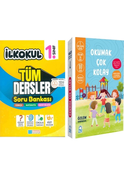 Evrensel İletişim 1.sınıf Tüm Dersler Soru Bankası Ve Mavi Kirpi Okuma Seti Okumak Çok Kolay 2 Kitap