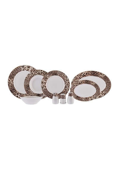 Karaca  Elegance Bone Leona 56 Parça 12 Kişilik Yemek Takımı Gold