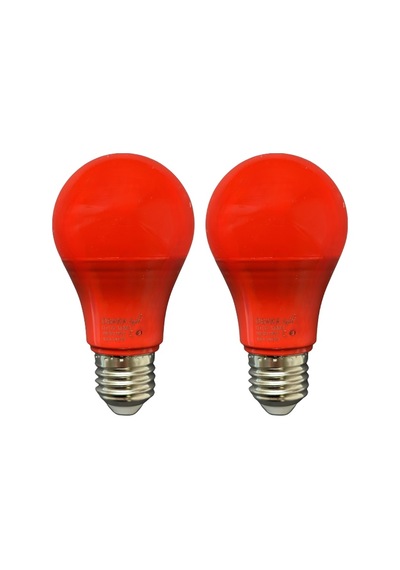 2 Adet Osaka 10w Kırmızı Işık E27 Duylu Kalın Duy Led Ampul