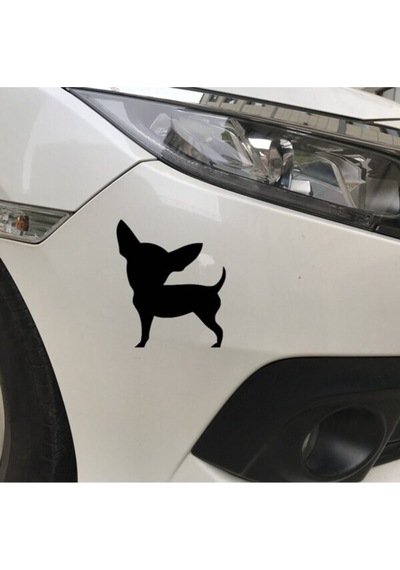 Sevimli Köpek Tasarım Su Geçirmez Çıkarılabilir Oto Özel Yeni Sticker 2 Parça17 14,5 Cm