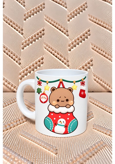 Dudu Bubu Fincan + Magnet + Bardak Altlığı Kırmızı Kırmızı