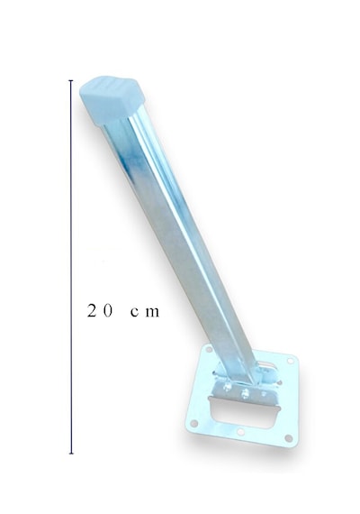 Metal Katlanır Yer Sofrası Ayağı - Metal 4'lü Takım Sofra Ayağı 20 Cm Ayna Krom