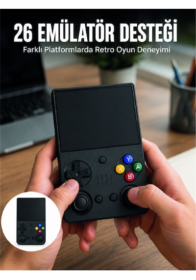 Lcd Retro Oyun Konsolu Tv Bağlantı Destekli Çift Analog Joystick El Tipi Konsol - Lisinya
