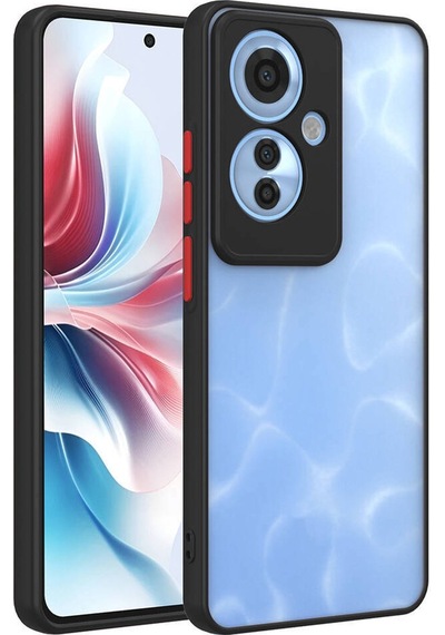 Oppo Reno 11f 5g Kılıf Zore Hux Kapak Siyah