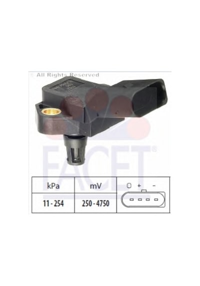 Vw Passat 1.8T 20V Awt 00-05 Map Sensörü 038906051D Facet