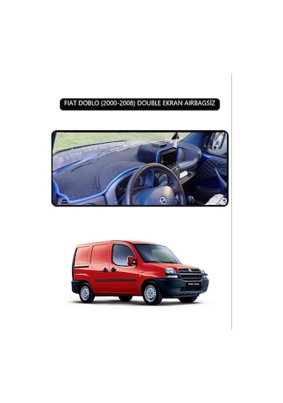 Fıat Doblo 2000-2008 Modellerine Uygun Aırbagsıztorpido Koruma Halısı Siyah Kenar