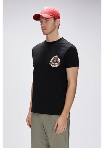 Bad Bear Flint Siyah Erkek Baskılı Tişört