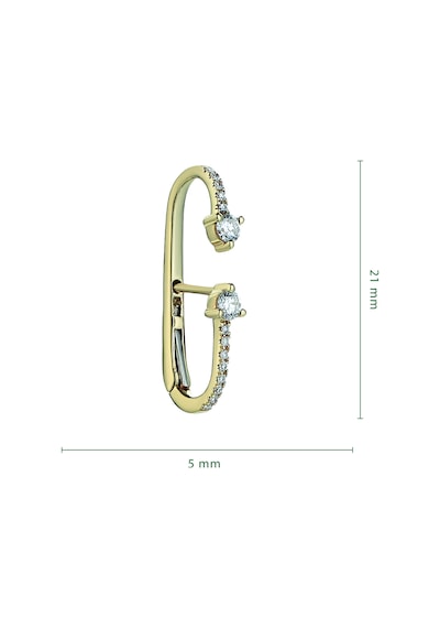 Reis T10518 Dia Earcing Altın