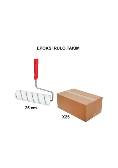 Epoksi Rulo Takım 25 Cm Boyutunda 25 Adet Ürün