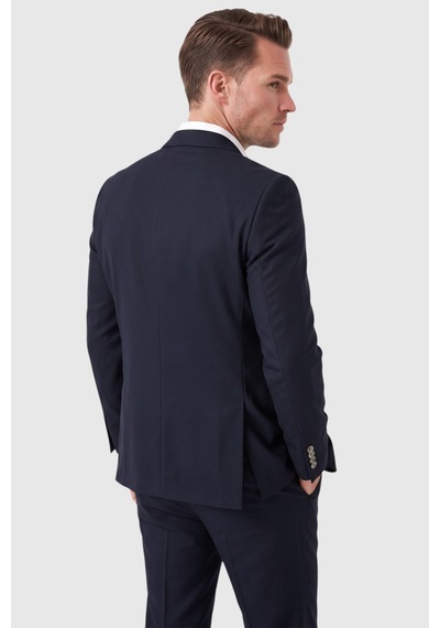 Rizzup Erkek Slim Fit Dar Kesim 3'lü Koyu Lacivert Takım Elbise Yelekli Çift Düğme Çift Yırtmaç Takım 2600509 Rizzup Erkek Slim Fit Dar Kesim 3'lü Koyu Lacivert Takım Elbise Yelekli Çift Düğme Çift Yırtmaç Takım 2600509