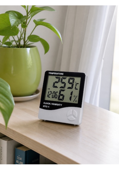 Wetto Dijital Termometre & Nem Ölçer Lcd Ekranlı