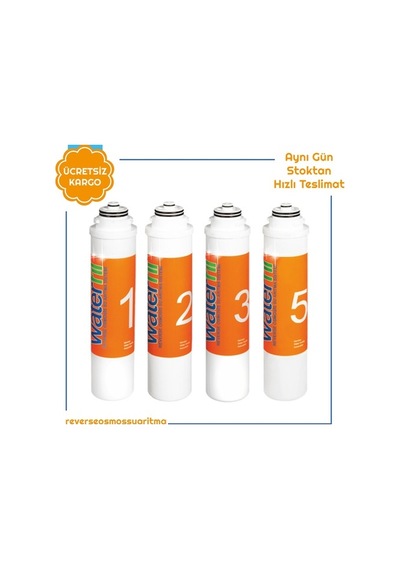 Waterlife Uyumlu Waterfil Su Arıtma Filtre 4Lü Filtre Seti (209707282)
