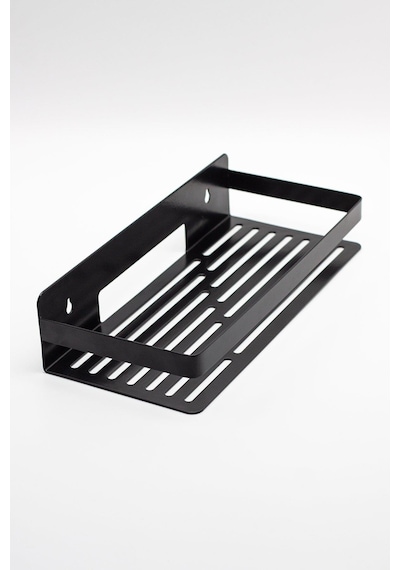 Metal Banyo Düzenleyici Organizer Şampuan Rafı Siyah