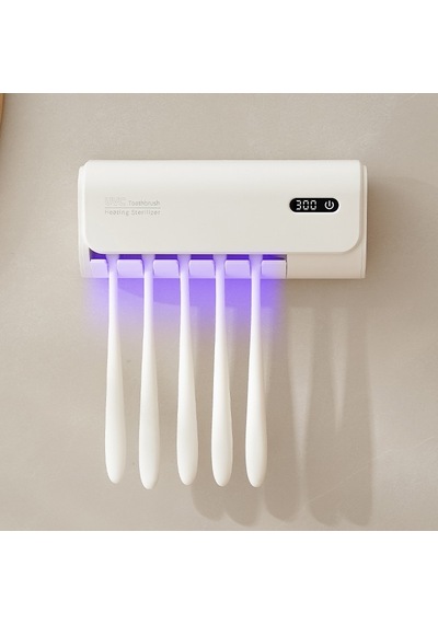 Mioji Mio Uv5f Pro 2600mah Şarj Edilebilir Uv Sterilizatörü Diş Fırçası Tutucusu Beyaz Beyaz