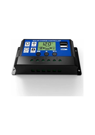 Solar Güneş Paneli Akü Şarj Kontrol Regülatörü 10 Amper-12 V/24 V