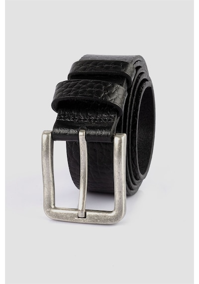 Tudors Erkek %100 Hakiki Deri 4 Cm Spor Siyah Kemer-24601 Siyah