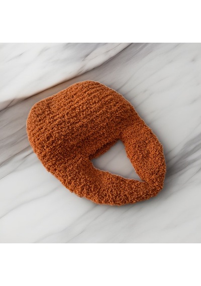 Byehandmade El Yapımı Kiremit Renk Teddy El Çanta Kiremit