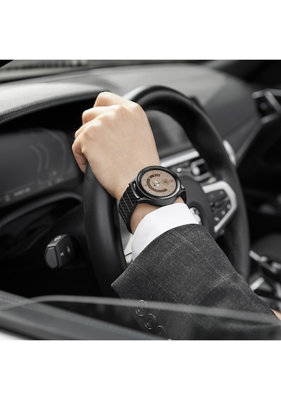 Pitaka Modern Serisi Karbon Fiber Galaxy Watch 4 Classic 46mm Uyumlu Kordon Black-grey Twill