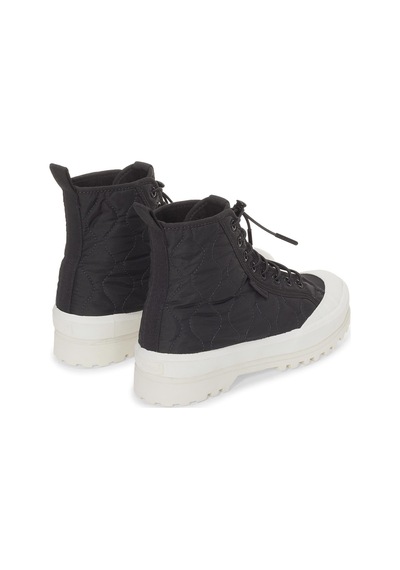 Superga 2644 Alpina Quilted Nylon Kadın Gri Bilekli Sneaker Gri-2