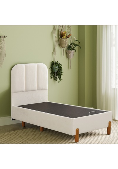 Bohem Tek Kişilik Sandıklı Baza + Pocket Pedli Yatak + Bohem Başlık 3 Lü Set Konuma Özel Teslimat 100 x 200 CM