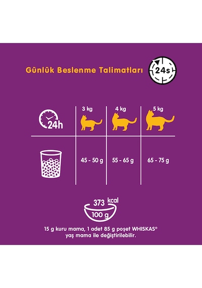 Whiskas Biftekli ve Havuçlu Yetişkin Kedi Maması 14 KG