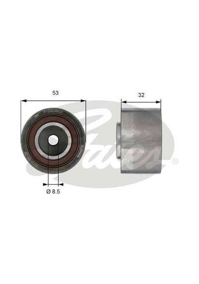 GATES T42179 EKSANTRİK GERGİ RULMANI VOLVO S40 06-10- S80 S60 XC7