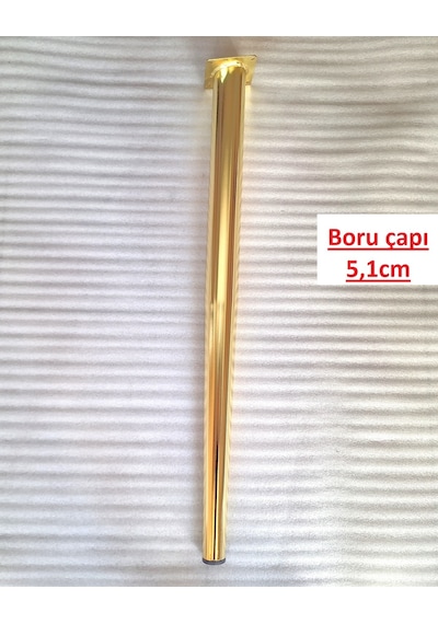 4 Adet-metal Konik Ayak-masa Ayağı-gold Renk-73.5cm- Açılı Ayak Boru Çapı 5.1cm