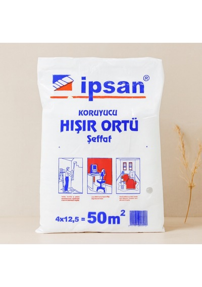 Şeffaf Koruyucu Örtü 50 M² Hışır - 12'li Paket