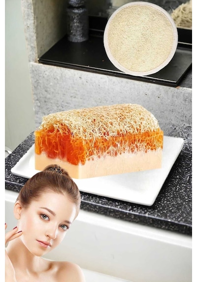 2li Doğal Set Kabak Lifli Keçi Sütü Ballı Sabun Peeling Bakım Sıkılaştırma Akne Temizleme Yüz Pedi