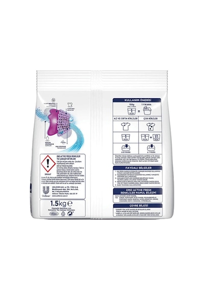 Omo Toz Çamaşır Deterjanı 1,5 Kg 10 Yıkama Color 9'li Paket
