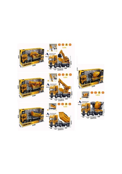 Klx800-241-42-43-244 Işıklı Müzikli 1:24 İş Makina