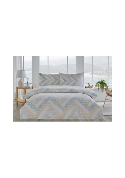 Foudre Tek Kişilik %100 Pamuk Nevresim Takımı 160x220 Cm Krem