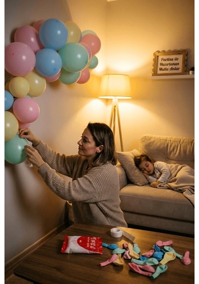 100'lü Balon Yapıştırıcı Nokta Şeffaf Çift Taraflı Balon Bandı, Güçlü Tutucu Glue Dot Rulo, Duvara Ve Tavana Yapıştırma Aparatı Diğer