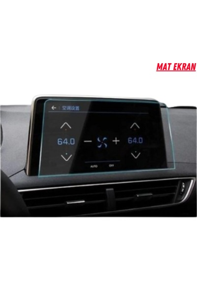 Peugeot 5008 Gt Line 2016-2020 Navigasyon Ve Multimedya Uyumlu Mat Ekran Koruyucu