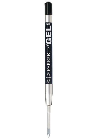 Parker 1950344 Jel Tükenmez Kalem Yedeği, Orta Kalınlıkta Uç, Siyah, Gri Genel