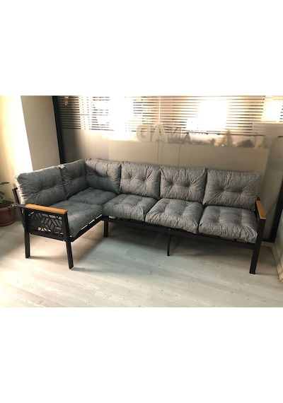 Miami Melisa 3+2 Köşe Yön Değiştirilebilir Koltuk Takımı Balkon-bahçe-kafe-çay Seti Gri Miami Melisa 3+2 Köşe Yön Değiştirilebilir Koltuk Takımı Balkon-bahçe-kafe-çay Seti Gri